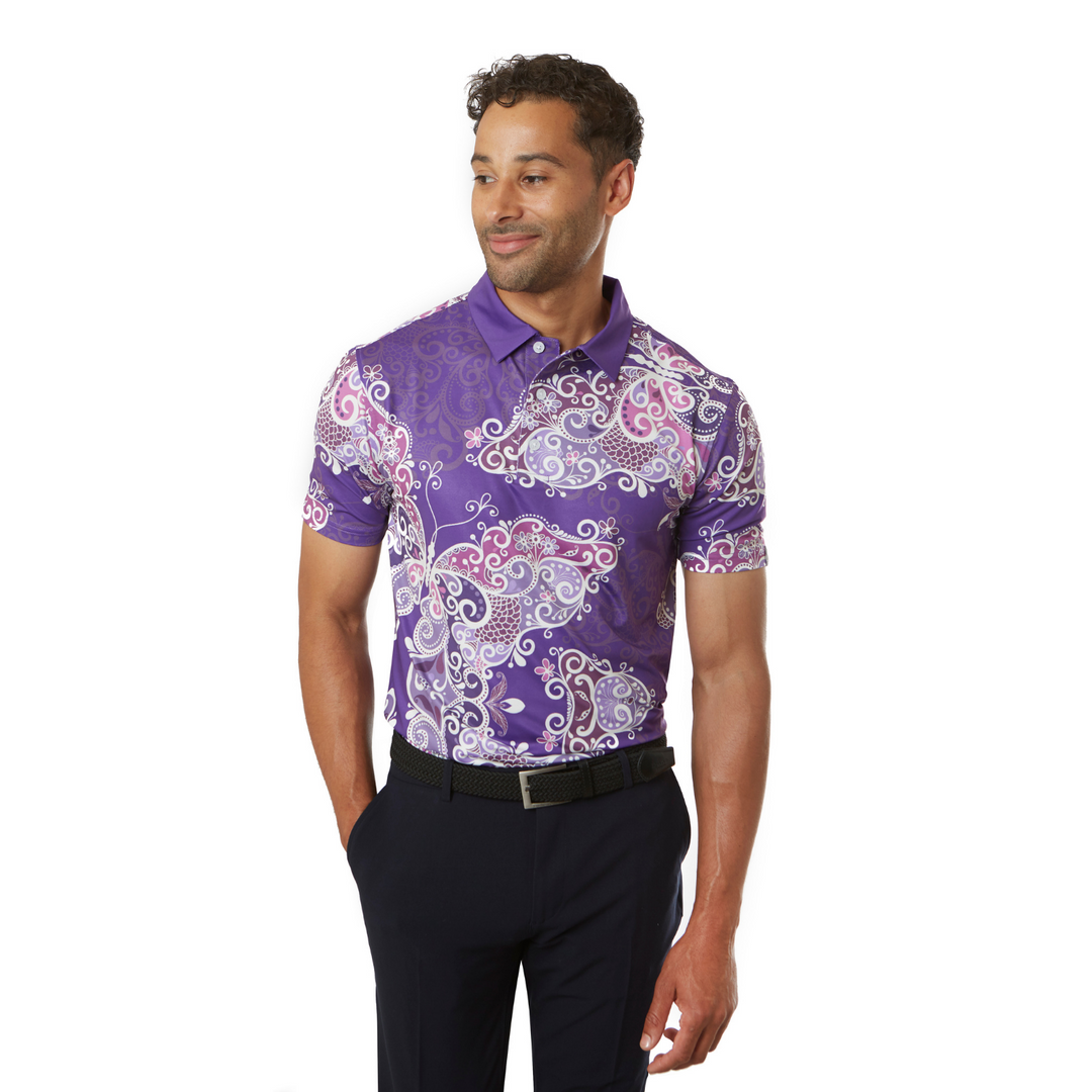 Multicolour Unique Golf Polo Shirt