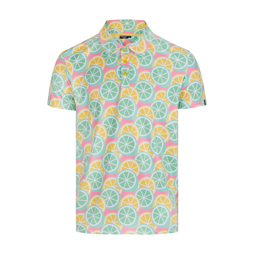 Yellow and Green Golf Polo Shirt