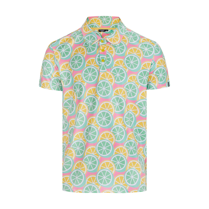 Yellow and Green Golf Polo Shirt