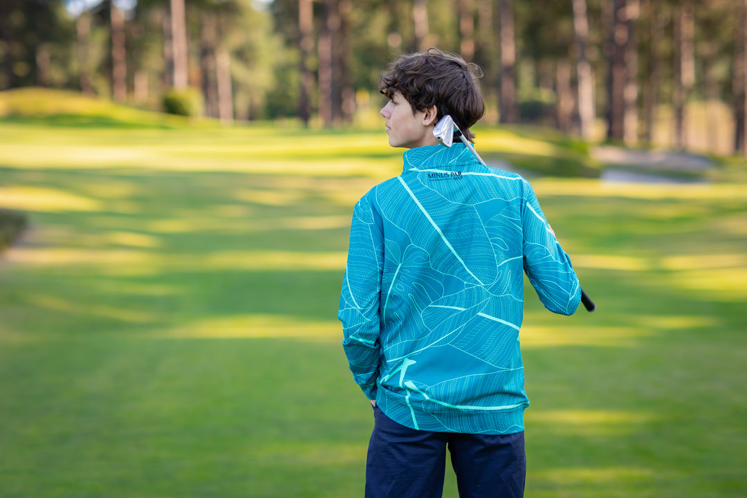 Green On Quarter-Zip