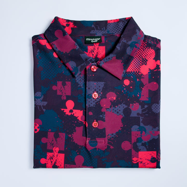 Golf Polo shirt- Army Puzzle Camo