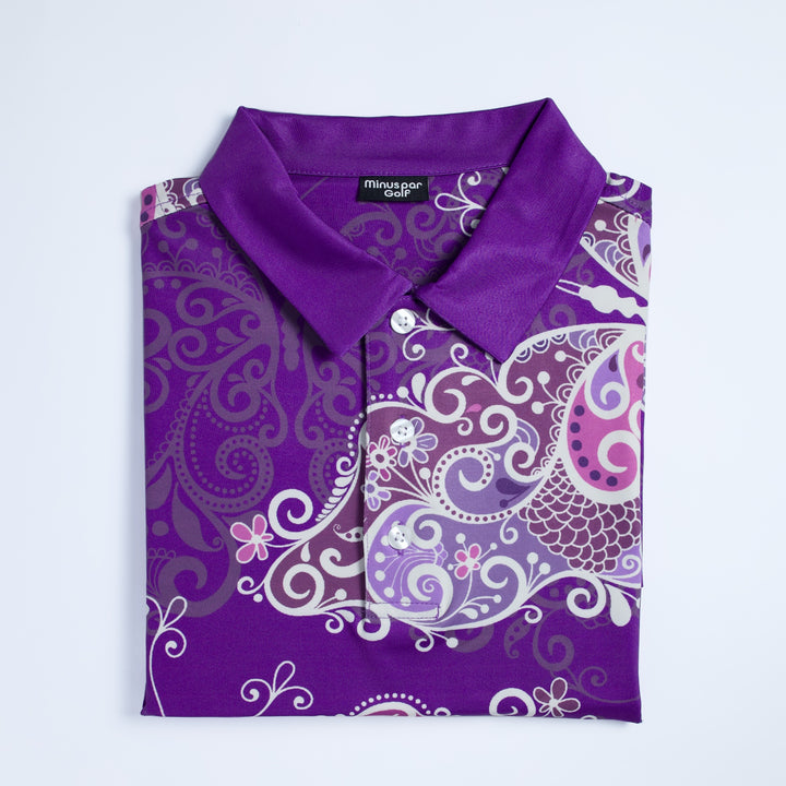 Golf Polo Shirt- Butterfly Magic