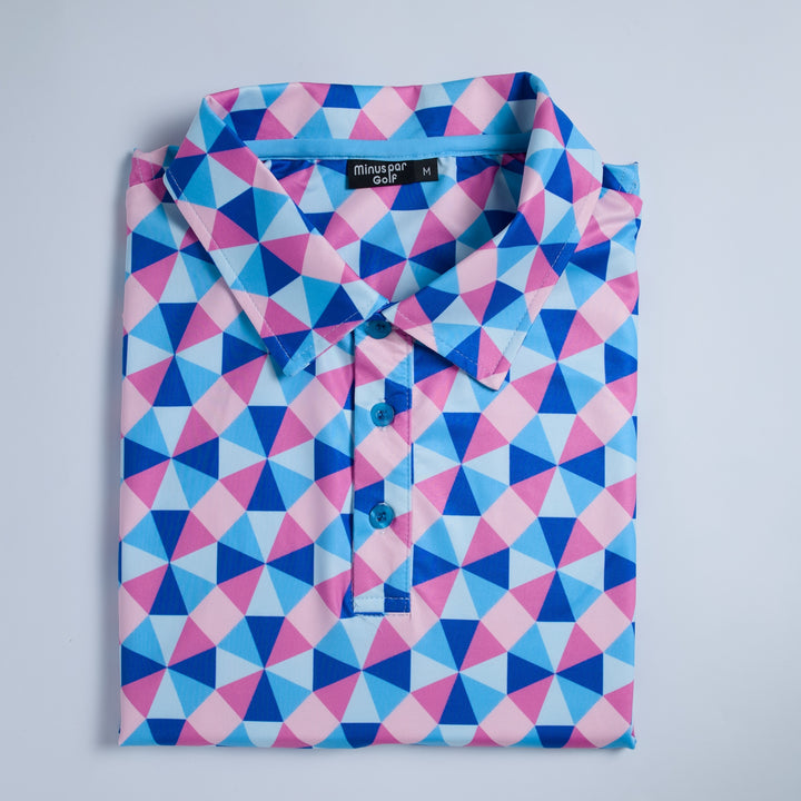 Golf Polo Shirt- Crazy Circles