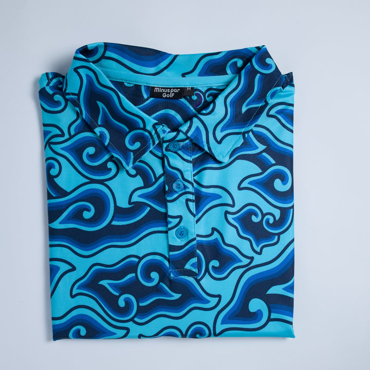Golf Polo shirt- Angry Sky