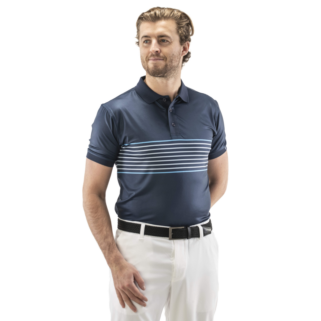 Blue stripeGolf Polo Shirt 